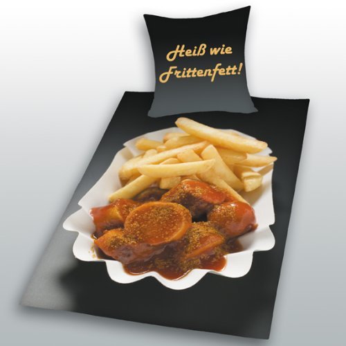 Bettwäsche im Imbissstyle – Currywurst Pommes