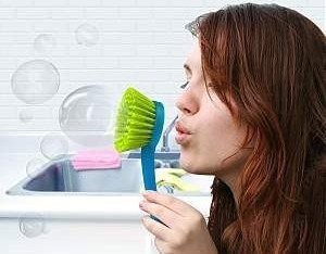 Spülbürste Bubble Scrubber – für Seifenblasen beim Abwaschen